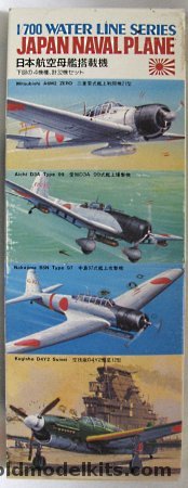 Hasegawa 1/700 1/700 Japanese Naval Planes - Zero / Val / Kate / Judy, WL100 plastic model kit